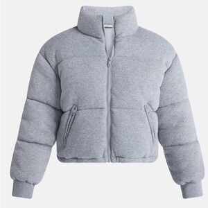 NWT Women's Gray Puffer Jacket
